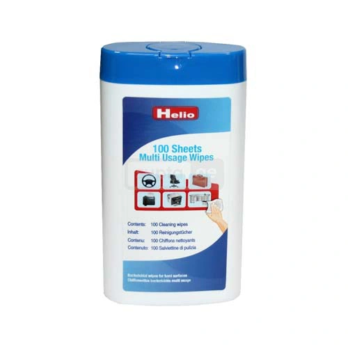 HELIO-ჰელიო საოფისე ზედაპირების საწმენდი სველი სალფეტკები 100ც